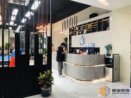 广州视维发型设计店面装修实景图,理发店也能这样设计 峥业装饰